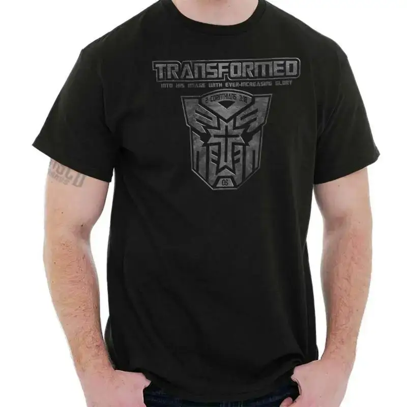 Christian Faith Transformed in His Image Womens or Mens Crewneck T Shirt Tee