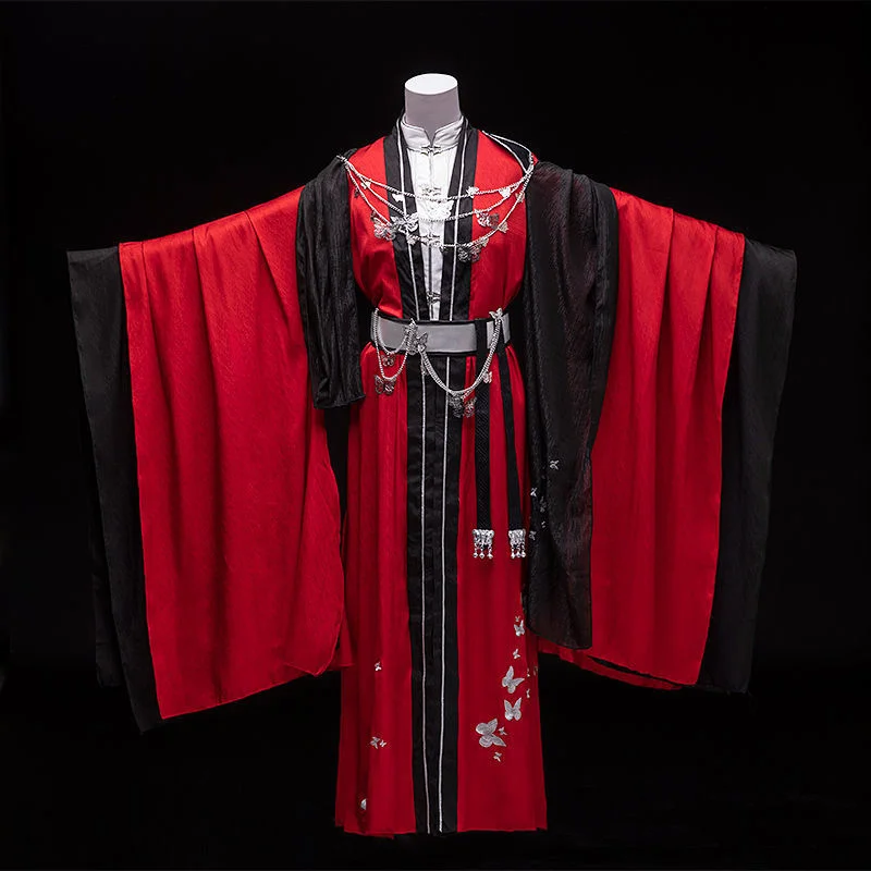 

Красное платье Hanfu Sanlang 2025 Guiwang Huacheng, китайский костюм, одежда в стиле Han TGCF Tian Guan Ci Fu Huacheng, одежда для косплея