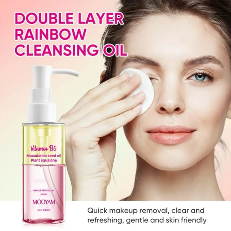 비타민 B5 클렌징 오일, 메이크업 리무버 오일, 부드러운 모공 클렌저, 완고한 메이크업 리무버, 모든 피부용 천연 딥 클렌징 오일