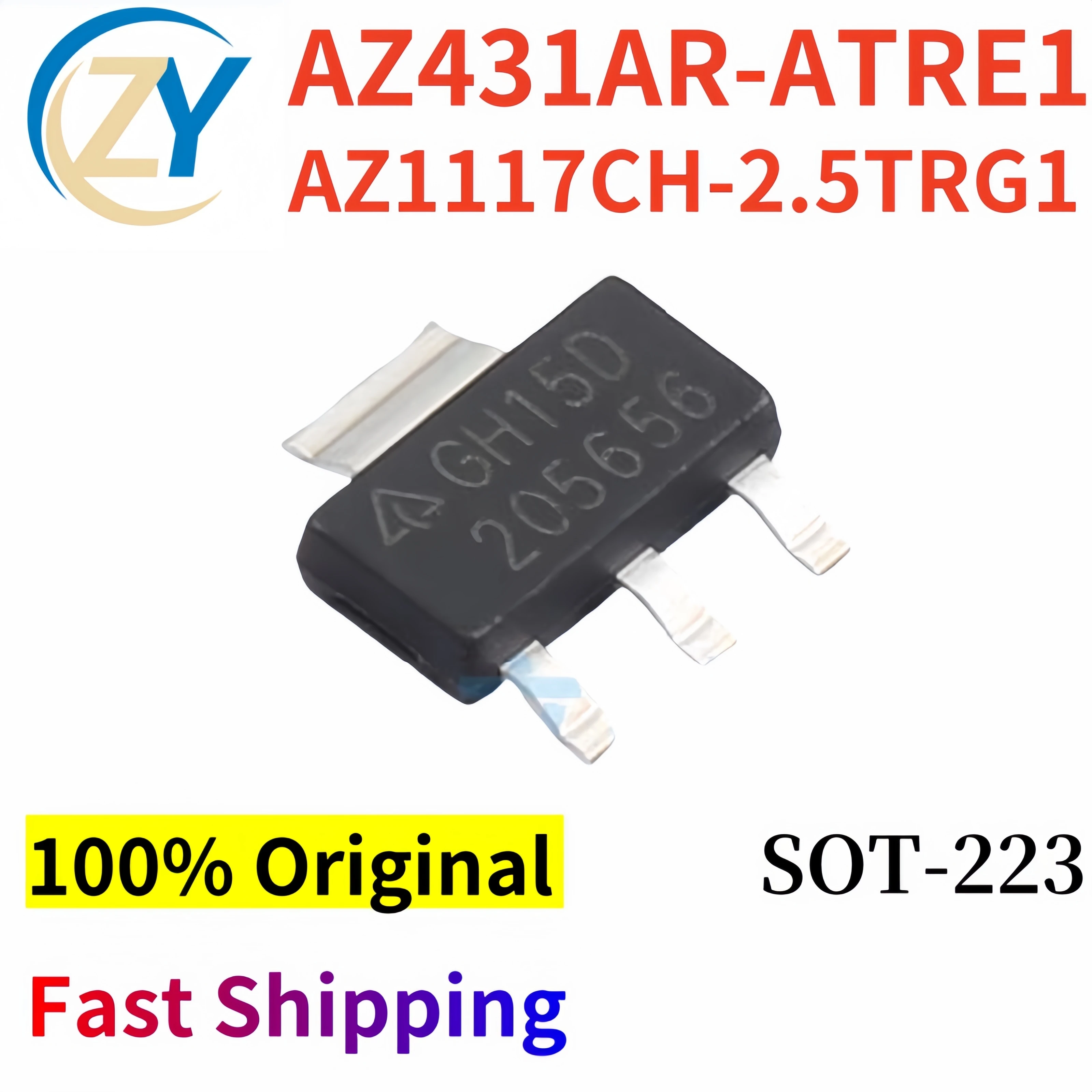 (10 buah) AZ1117CH-2.5TRG1 regulator AZ431AR-ATRE1 SOT223 AZ431AR AZ1117CH 100% asli & tersedia