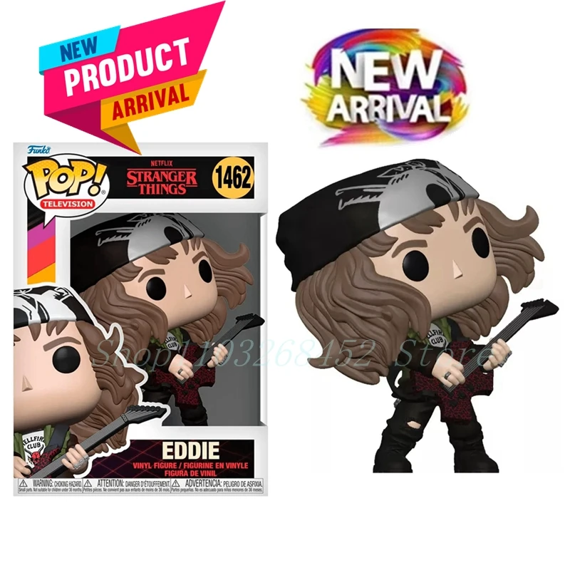 NEW!!! FUNKO POP Stranger Series #1246 Eddie #1250 Dustin Steve Robin Eleven Vinyl Action Figure Collection Models for Gifts