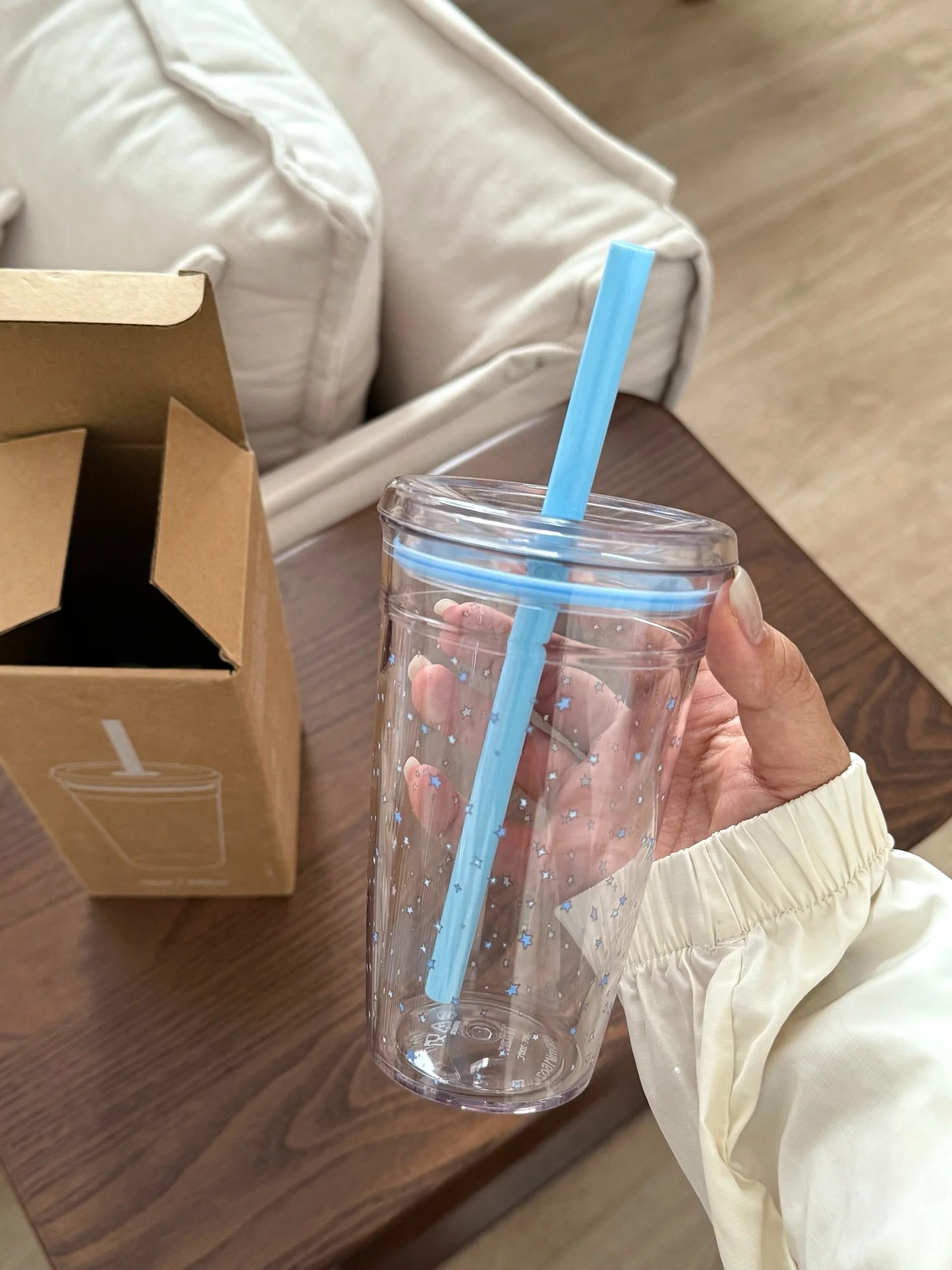 Originale Blue Star Tritan Plastica St Cup 450ml Carino Guarigione Sle Piccola Fre Feeling Uso universale Utensili da pranzo Tazza