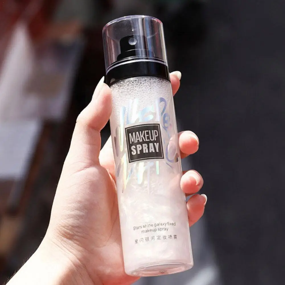 100ml Stars Shine Galaxy Makeup Setting Spray Moisturizing Fixer Facial Control Cosmetics Make Oil Up Long Lasting Foundati H0Y4