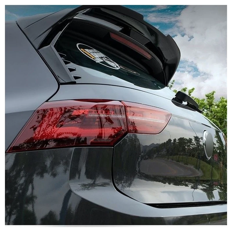자동차 후면 윈도우 사이드 스포일러 윙 디퓨저 트림, 카본 룩, VW 골프 8 MK8 GTI GTD TSI TDI 2020-2023 자동차 액세서리, 2 개