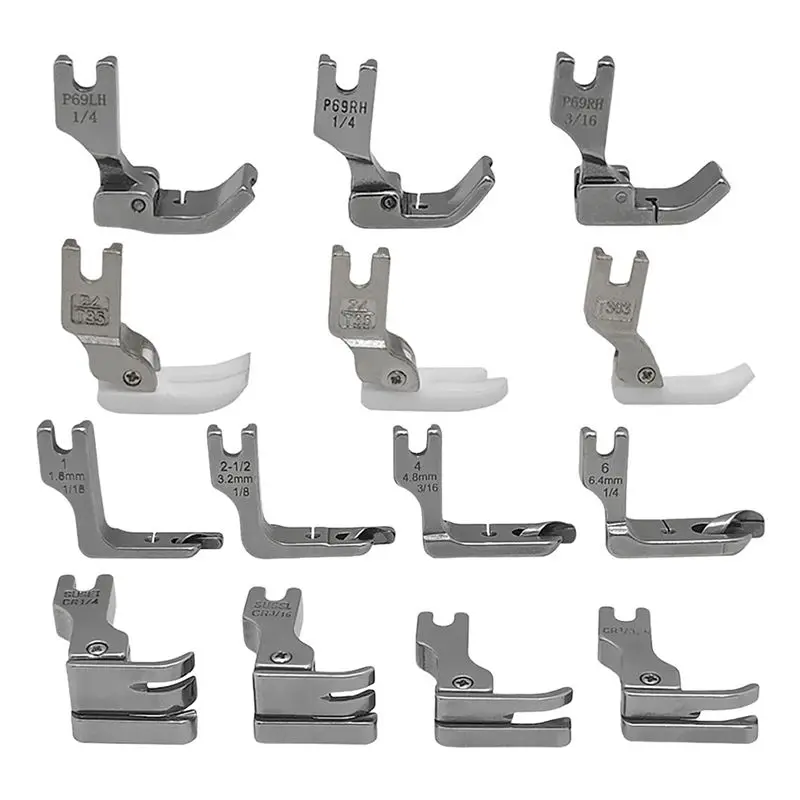 A84E-31 PCS Presser Foot Set 2 Change Screw Auxiliary Upper Feet Device For Singer Brother Juki Industrial Sewing Machine Easy T view 4