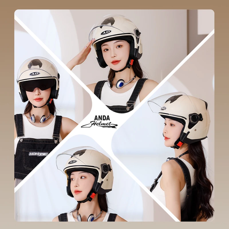 AD Factory Unisex ABS Modular Crash Motorcycle Helmets Custom Half Face Helmets for Adults Cycling Motorcycle Helmet Wholesale