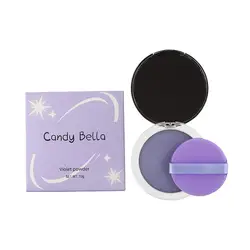 Purple Matte Setting Powder With Lavender Complex Oil Control Anti-Sweat Pressed Powder For Smooth Even Complexion Blurring