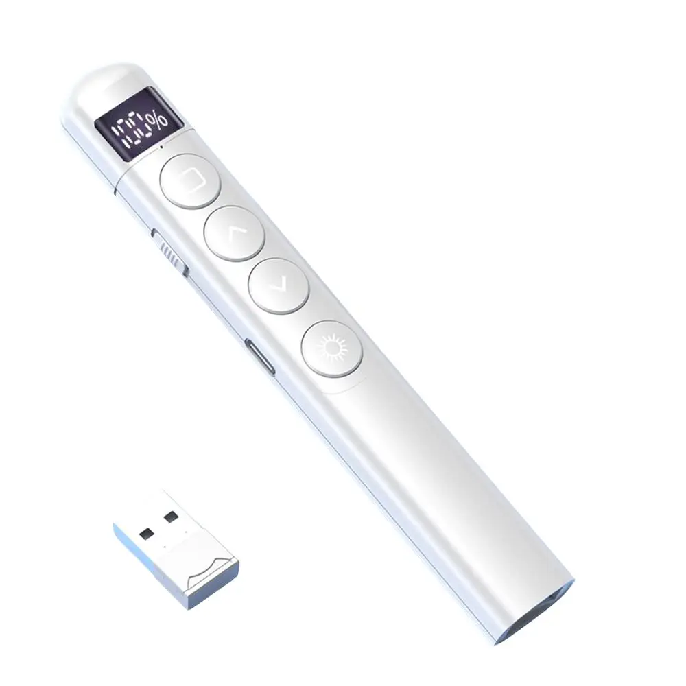 Laser Presentation Pointer 2.4G Wireless Demonstration Remote Control Pen for PowerPoint PPT Compatible with MAC/Windows