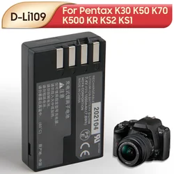 NEW Replacement Camera Battery D-Li109 For Pentax K30 K50 K70 K500 KR KS2 KS1 K-30 K-50 K-70 K-500 K-R K-S2 K-S1 1050mAh