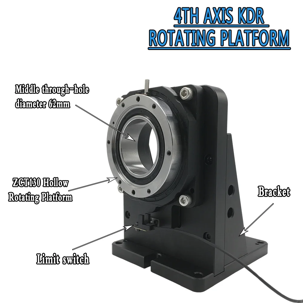 4th Axis Motorized Hollow Rotating Platform Indexing Rotary Can Replace DD MOTOR and cam splitter for Laser Welding,CNC Router