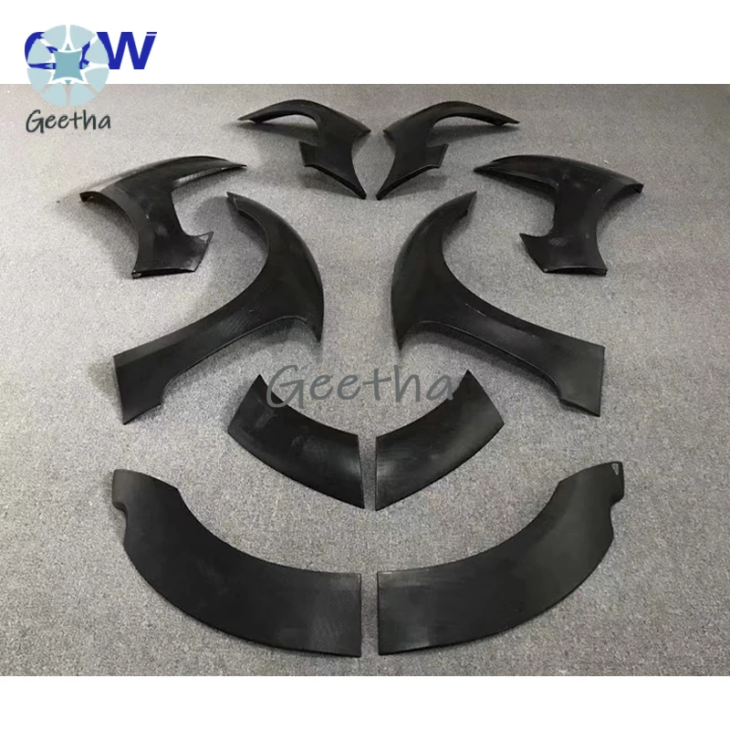 

Upgrade WD Style Fiberglass Car Wheel Eyebrow Wheel Trim for Porsche Panamera 970 970.1 2010 - 2013