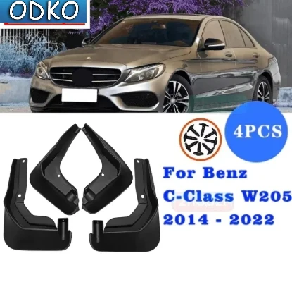 Для Mercedes-Benz C-Class W205 W204 Sport 2007-2020 15 16 17 18 19 20 Брызговики Защитные Крышки От Грязи Аксессуары Для Автомобилей