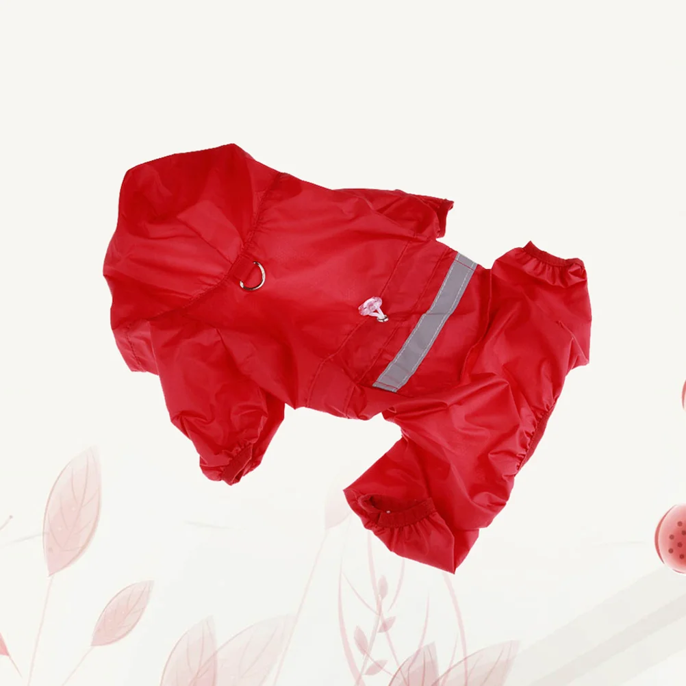 

Dog Rain Slicker Puppy Rain Coat Hooded Waterproof Breathable Small Dog Rainwear Lightweight Reflective Camouflage Xs