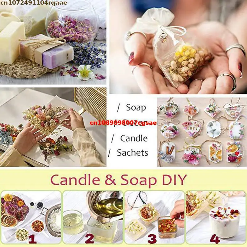 عالية الجودة الزهور المجففة الطبيعية زهر العسل للزينة الزفاف Diy بها بنفسك الراتنج مزيج زهرة الصابون شمعة صنع المواد