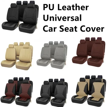 4/9Seats PU Leather Car Seat Covers For Honda Accord City Civic CRV CRZ Elysion Fit Jade Jazz Auto Car Seat Cushion Cover