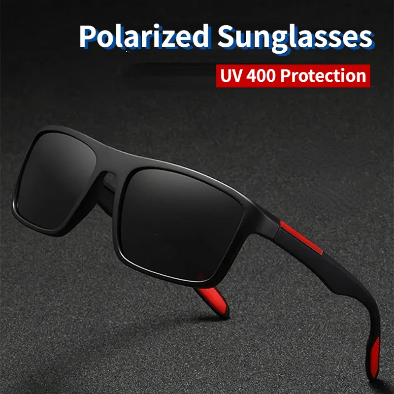 Polarized Sunglasses Men Women Fashion Vintage Square Sun Glasses Brand Designer Male Anti-glare Color Lens Shades Eyewear UV400