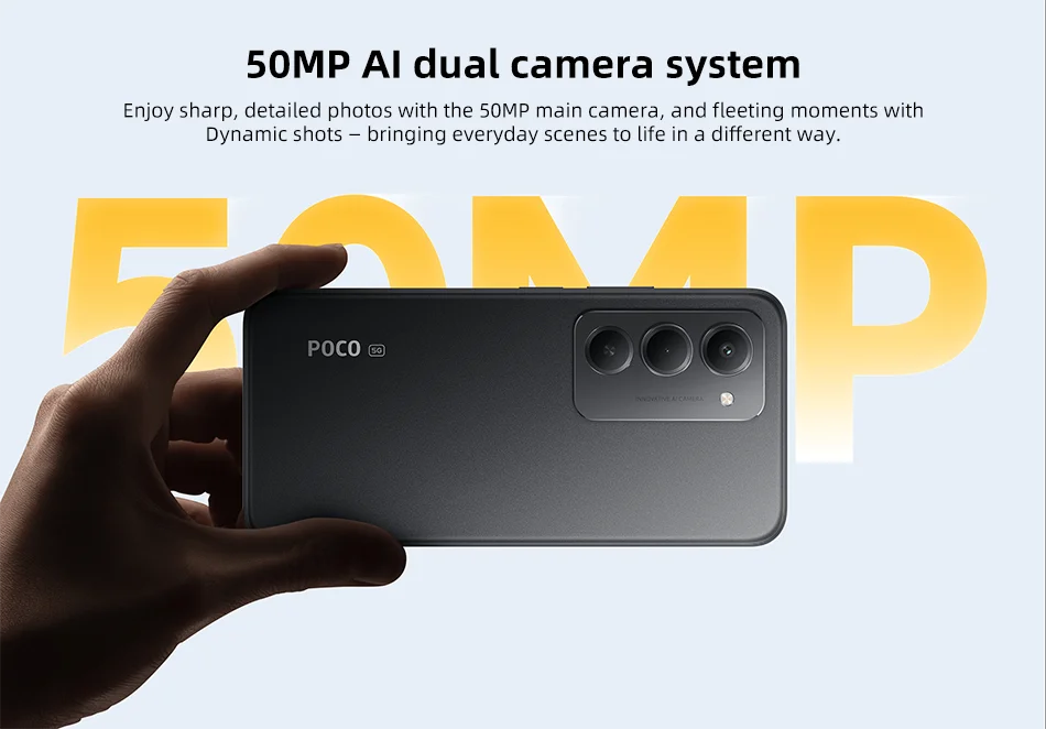 POCO M8s 5G Smartphone Global Version Snapdragon 6s Gen 3 6.9" 144Hz DotDisplay 50MP 7000mAh 33W Fast Chargin NFC