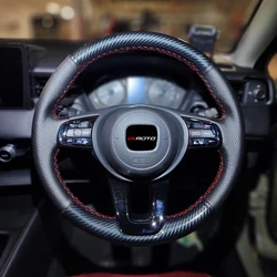 Hand Stitched Steering Wheel Cover for Honda New Vezel 2021-2023 Year Honda Vezel RV3 RV4 RV5 RV6  Honda H-RV 2022 2023 Year