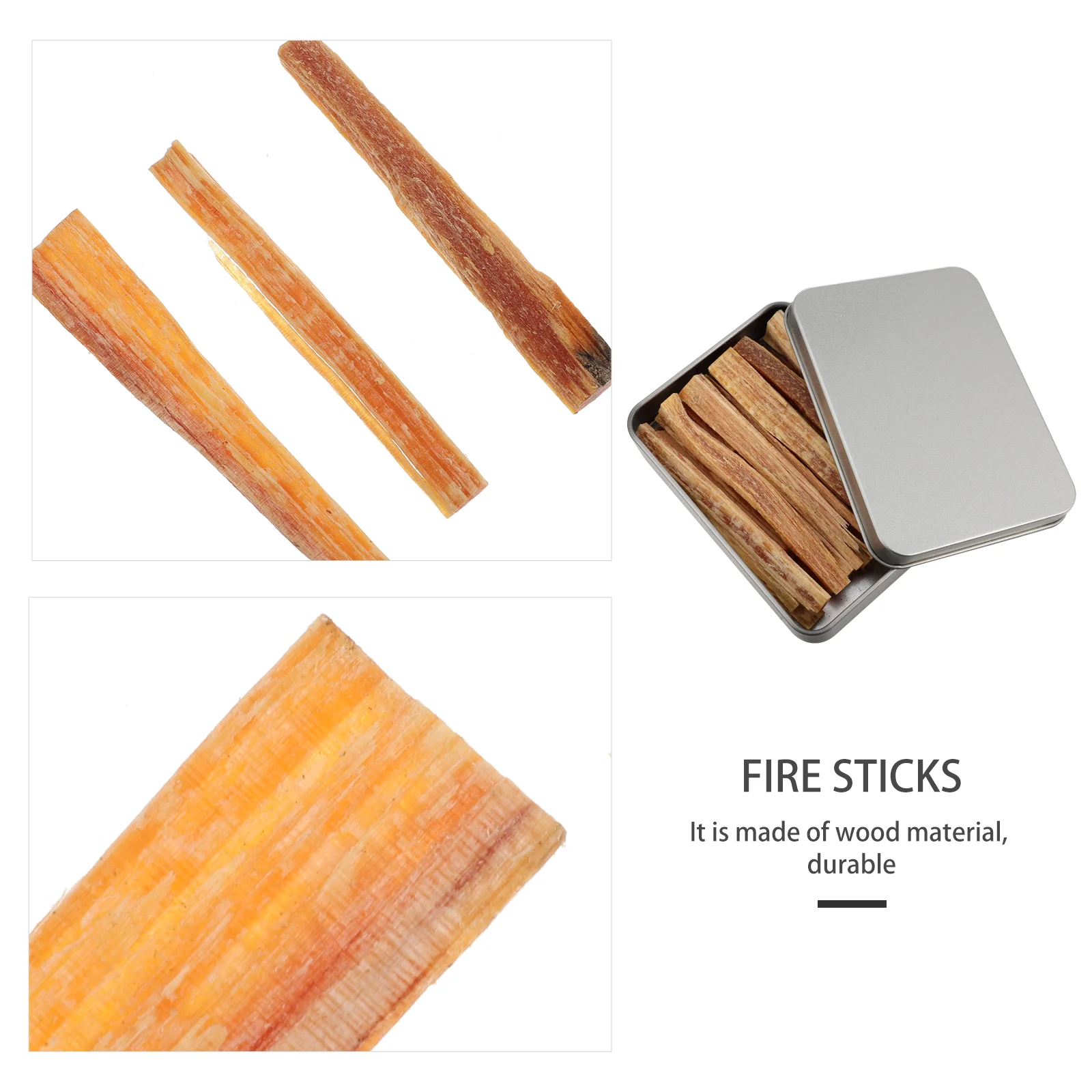 Fire Strip Charcoal Starter Outdoor Quick Kit Camping Firestikck Sticks Chimney Lighter Lighters Wooden