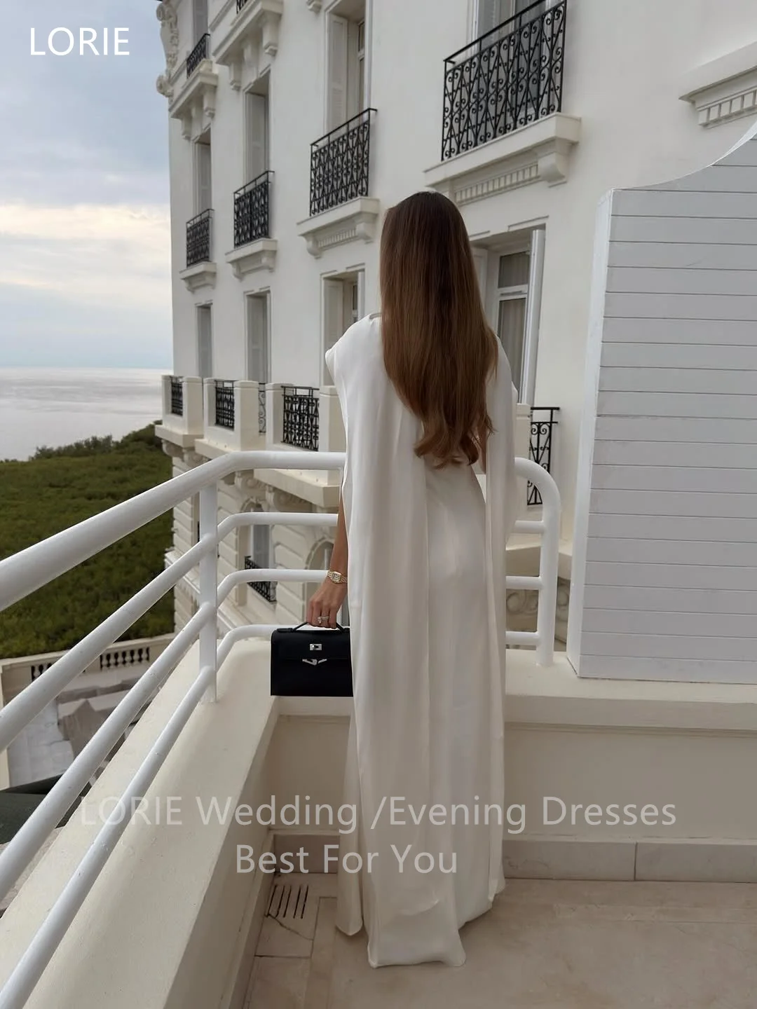 LORIE Elegant Satin Party Dresses Sleeveless Ribbons Evening Prom Dress Sheath Mermaid Prom Gown Customized