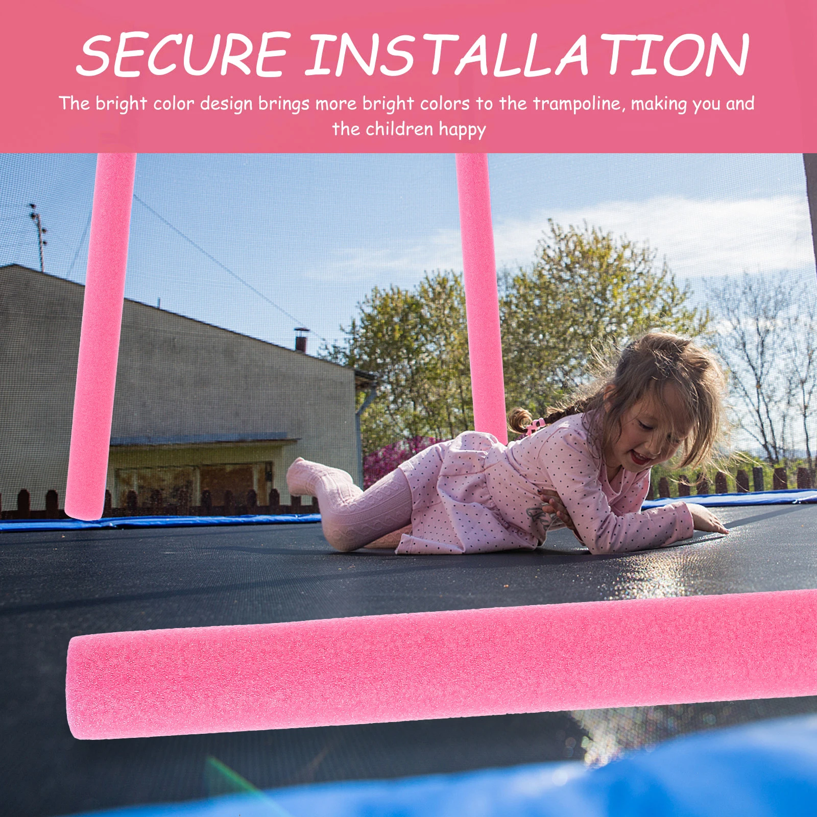 

10pcs Trampoline Accessories Pole Foam Covers Replacement Pads For Metal Poles Safety Protection Trampoline Parts Sleeves