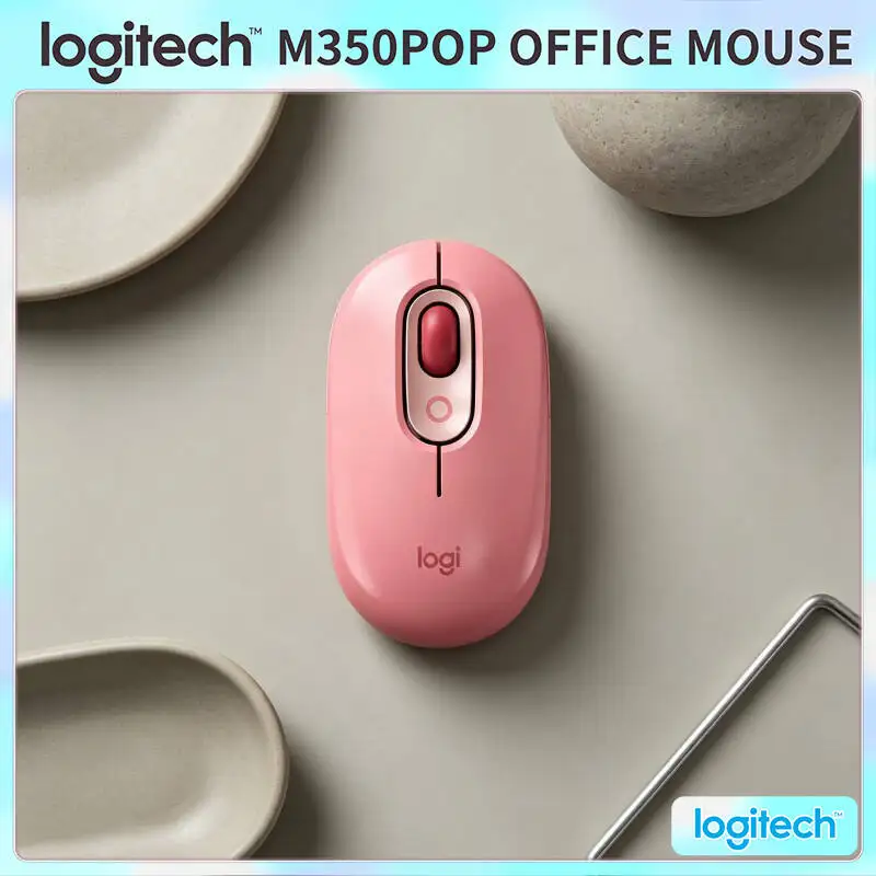 

Eco-Friendly Logitech M350 POP Mouse Recycled Plastic Silent Scroll Multi-Gadget for Portable PC and Handheld Gaming Console