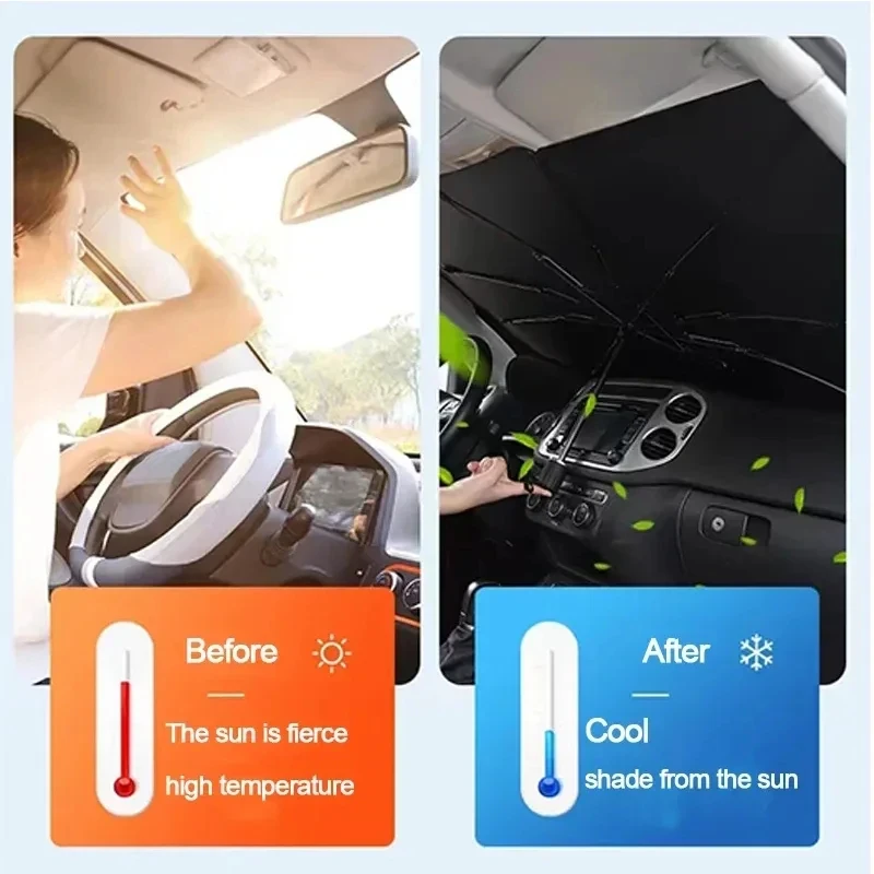 Universal 130cm*70cm Car parasol sedans car front windshield visor sunshade car with sun block folding sunscreen sunshade