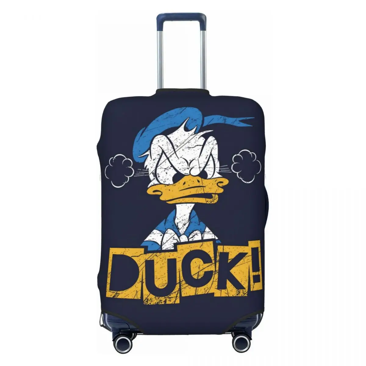 

Пользовательские забавные чехлы для чемодана с изображением Дональда Дака, пылезащитные чехлы для багажа с героями мультфильмов Kawaii для 18-32 дюймов