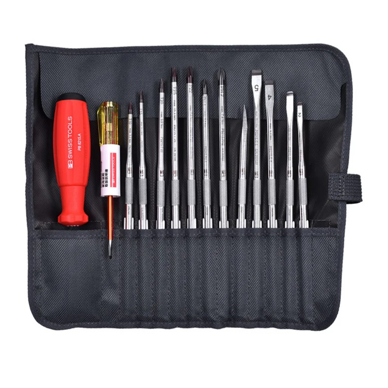 PB SWISS TOOLS Screwdriver Set With Interchangeable Blades In a Compact Multi-Screwdriver Sets With Case NO.8215|8218 V01|8220