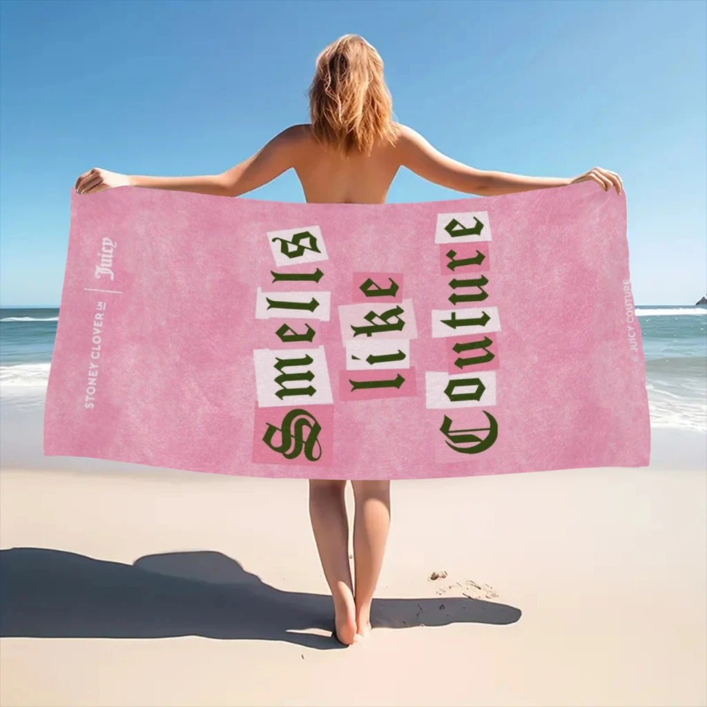 Quick Drying Beach Towel Hot-Sale-Like-Juicy-Couture-Style Oversized 30x60inch Printing Towel Super Absorbent Pool Towel Blanket