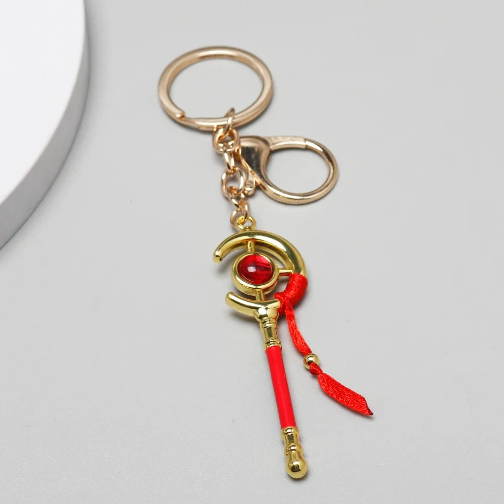 LLavero de Anime de Frieren en el Funeral, accesorio colgante para bolso, varita mágica, más allá del final del viaje