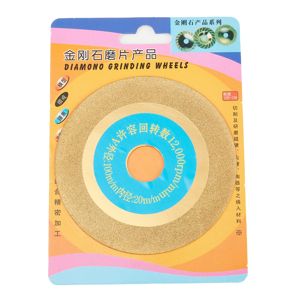 

DIY Grinding Wheel Titanium Coating 100mm Discs Gold For Carbide Stone Angle Grinder Cutting Polishing Practical