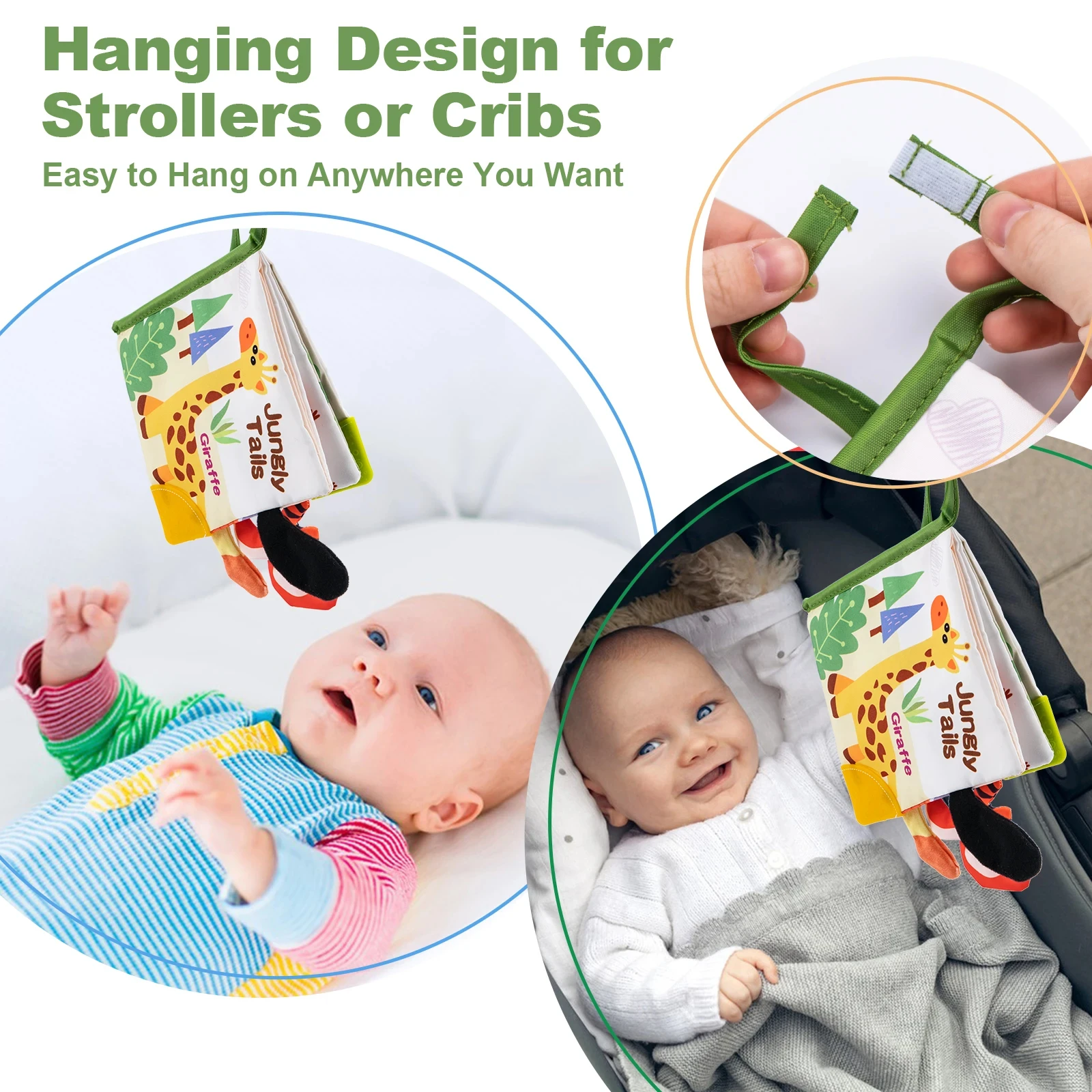 Montessori Baby Toys Cartoon Animals Cloth Books Busy Book Early Educational Books Children Enlightenment Baby Toys 0 12 Months