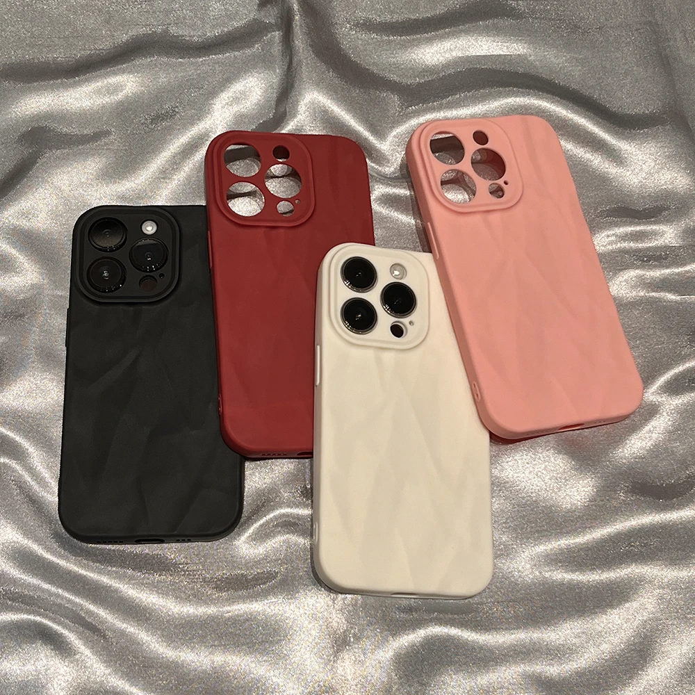 Miękkie etui na telefon z wzorem do iPhone'a 11 12 13 14 15 16 Pro Max X Xs XR Max Plus Candy Bumper Silicone Cover — zdjęcie 7