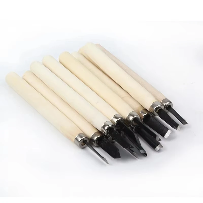 Galacok12pcs Wood Carving Chisels Knife For Basic Wood Cut DIY Tools and Detailed Woodworking Gouges Hand Tools GYH