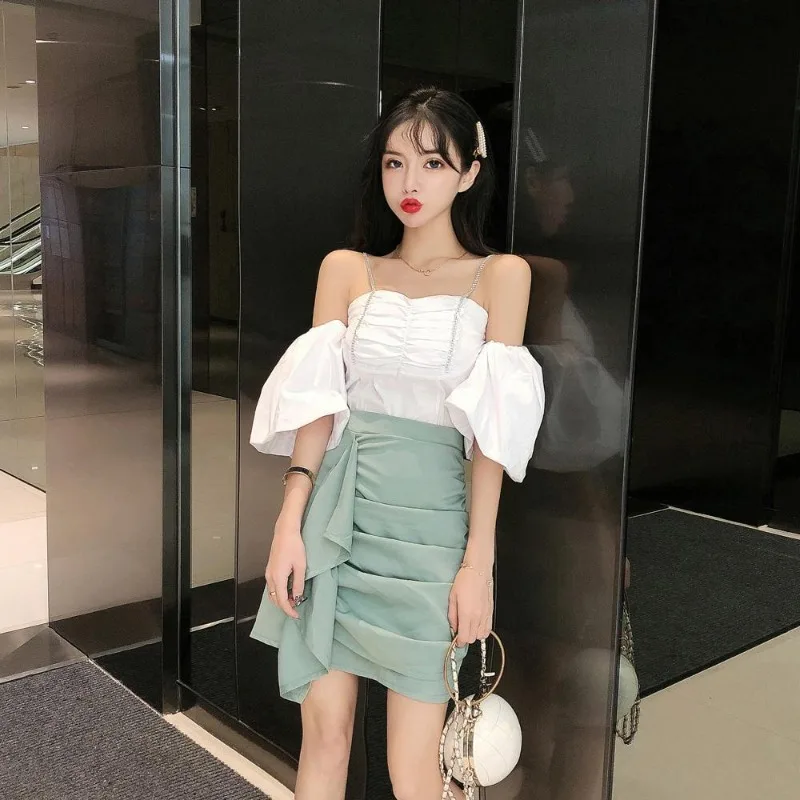 Night Club Female Outfits Vintage Formal Occasion Elegant Casual The New Function of Matching Sets Women's Two Skirt Piece Set