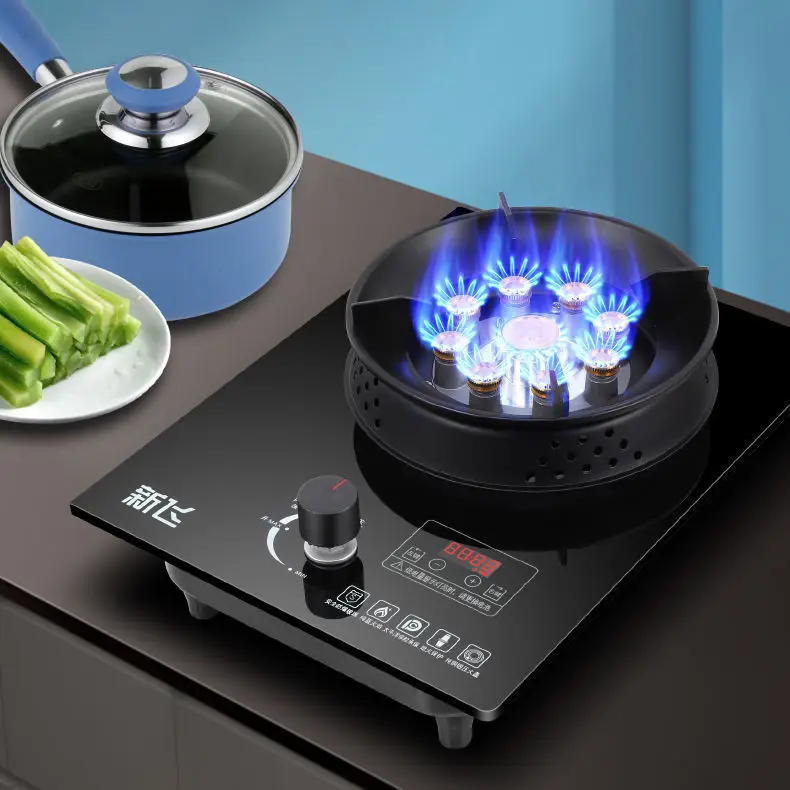 موقد غاز موقد واحد منزلي غاز طبيعي موقد غاز مسال مطبخ مدمج لسطح المكتب موفر للطاقة