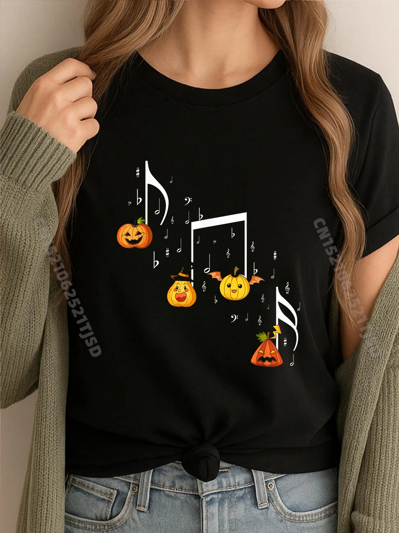 

Музыкальная нота Тыква Осенний костюм учителя музыки на Хэллоуин Уличная одежда Мужская Camiseta Masculina Размер ЕС