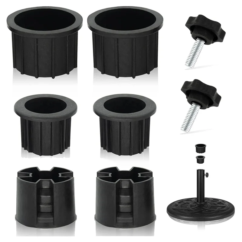 8 Pcs Umbrella Base Stand Hole Ring Plug Cover and Cap Patio Umbrella Stand Replacement Parts Stand Base Stabilizer