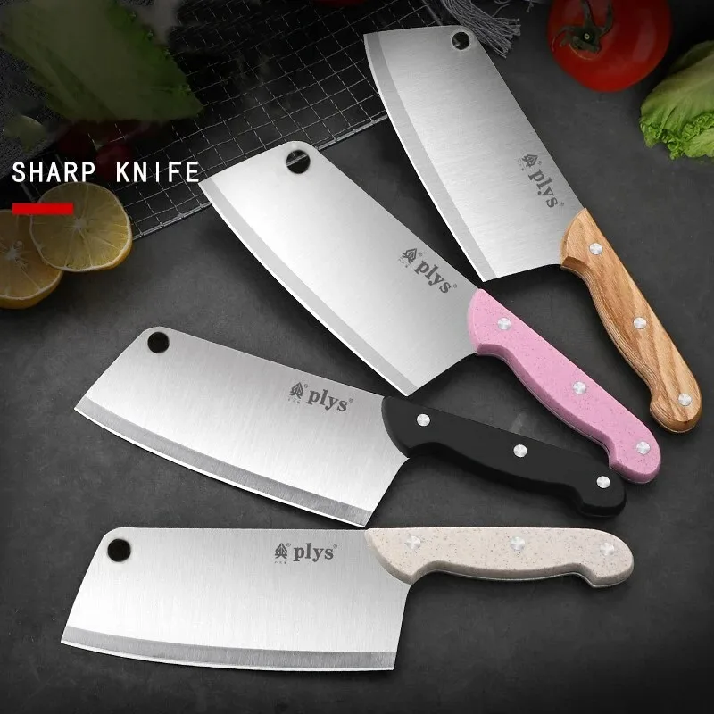 Classic Chinese Kitchen Knife, Sharp Stainless Steel Kitchen Knife, Meat Cutter, Fruit Knife