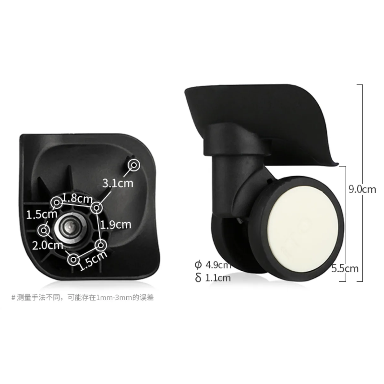W210 trolley case travel luggage universal wheel roller pull baggage box suitcase swivel castor replacement accessories