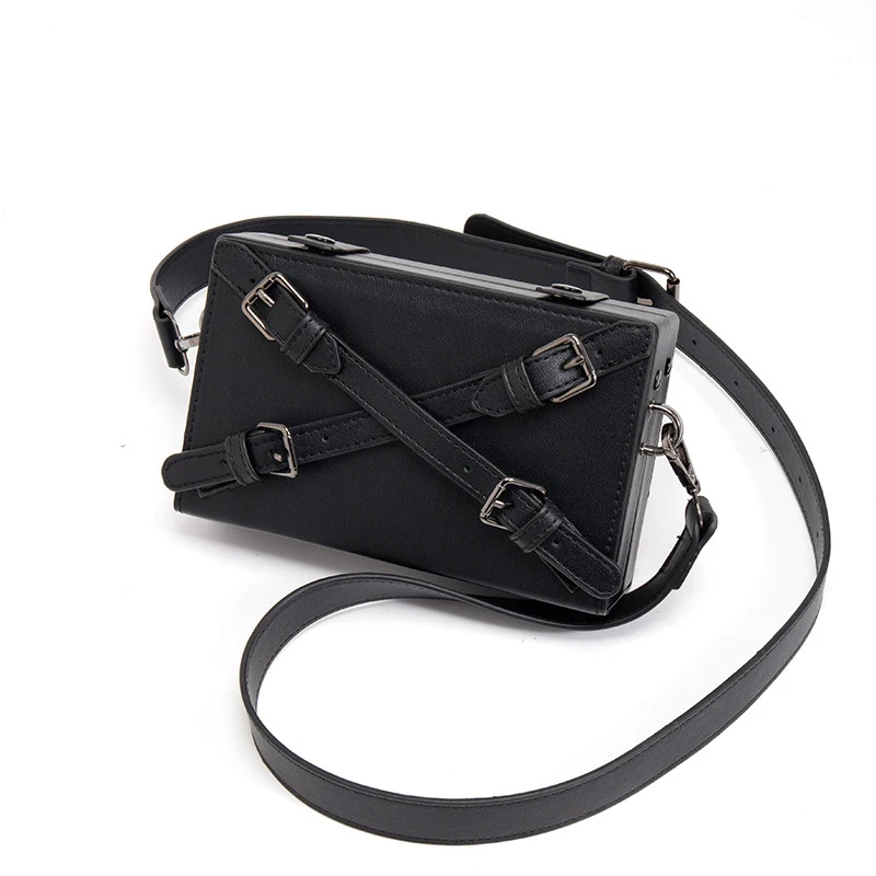 

Men's Women's Crossbdoy Bag Fashion Box Shape Bag Small Bag Shoulder Messenger Bag Unisex PU Mini Mobile Phone Bag Hand Bags