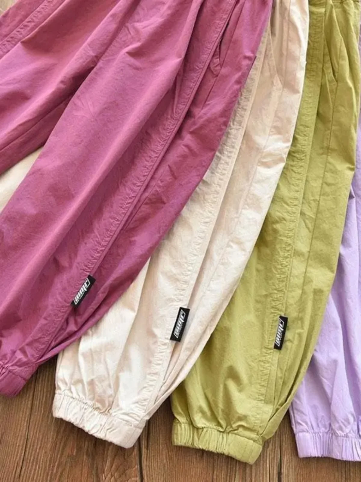 الفتيات فضفاضة السراويل العمل غير الرسمية الربيع Faion الجانب شعار رقيقة الخريف فتاة صغيرة مكبل 9 نقاط السراويل أبي القديمة l الخصر