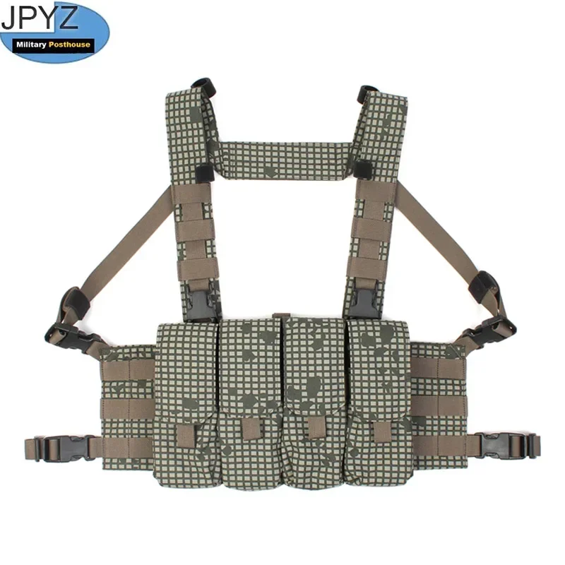 Chest Hang Quadruplet 5.56/5.45/7.62 Outdoor Molle Armoured Chest Rig Magazine Hunting