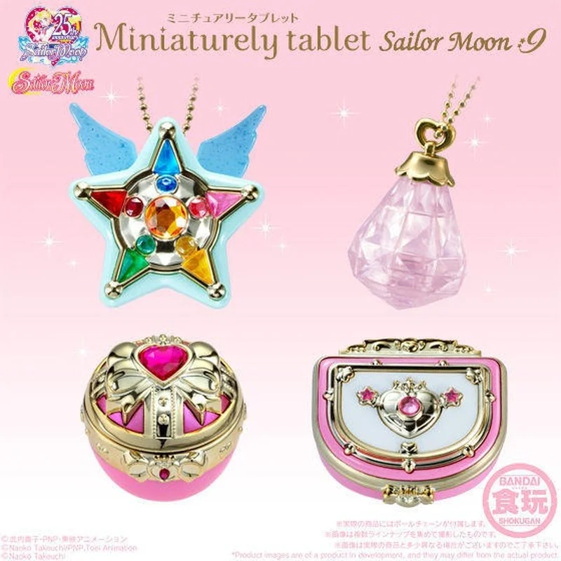 

Miniaturely Tablet Sailor Moon Tsukino Usagi Chibiusa Delicate Transformer Candy Box and Vanity Mirror Action Figure Girl Toys