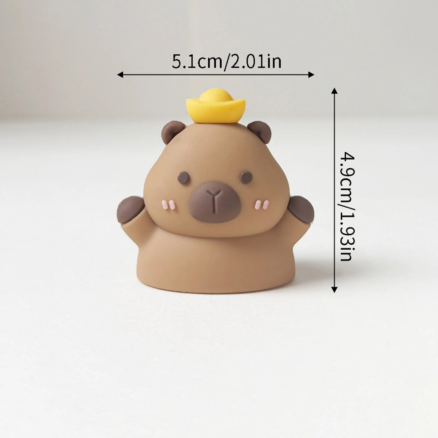Niedliche Cartoon-Capybara-Ornamente Tier-Kuchendekoration Backzubehör Tischdekoration Auto-Innenausstattung Babyparty Kinderparty Deko-Artikel – Detail 5