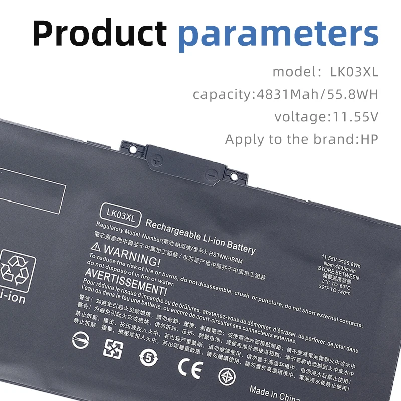 Imagem -05 - Bateria do Portátil para hp Inveja 15x360 15-bp 15-cn Tpn-w127 W128 W129 W132 Hstnn-lb7u Hstnn-ub7i Hstnn-ib8m Lb8j Suozhan-lk03xl