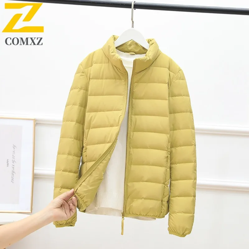 

COMXZ Puffer Jacket Solid Color Versatile Slim Fit Snowy Winter Jacket Travel Loose High-Quality Padding Coat Men's Clothing