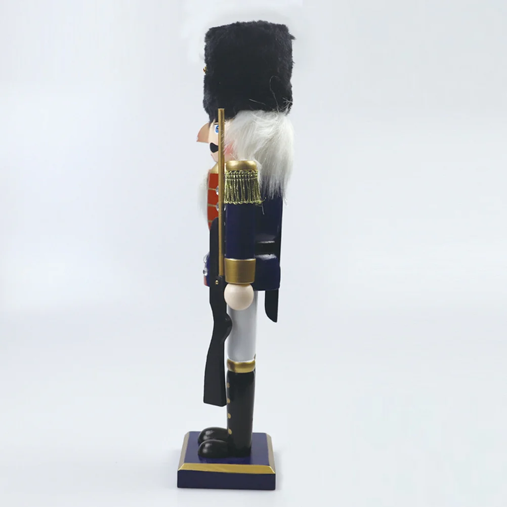 

Wood Nutcracker Cartoon Figure Christmas Decoration Soldier Nutcracker Tabletop Xmas Desktop Ornament Gift Christmas Gift