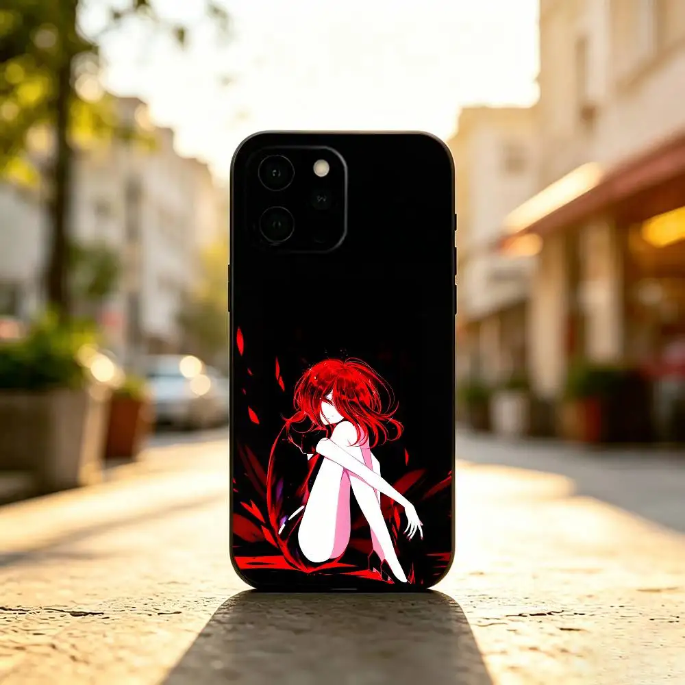 Anime Land of the L-Lustrous Phone Case For iPhone 17,16,15,14,13,12,11 Plus,Pro Max,XS,Soft Silicone Black Cover